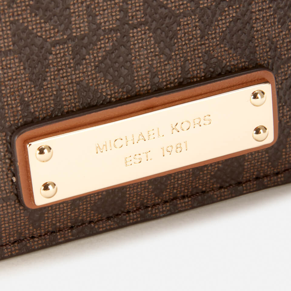 MICHAEL Michael Kors Women's Jet Set Card Holder - Brown
