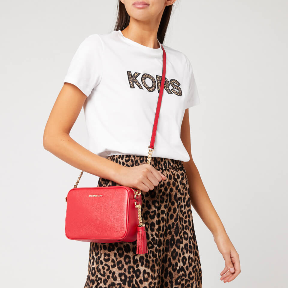 Michael kors red camera bag outlet