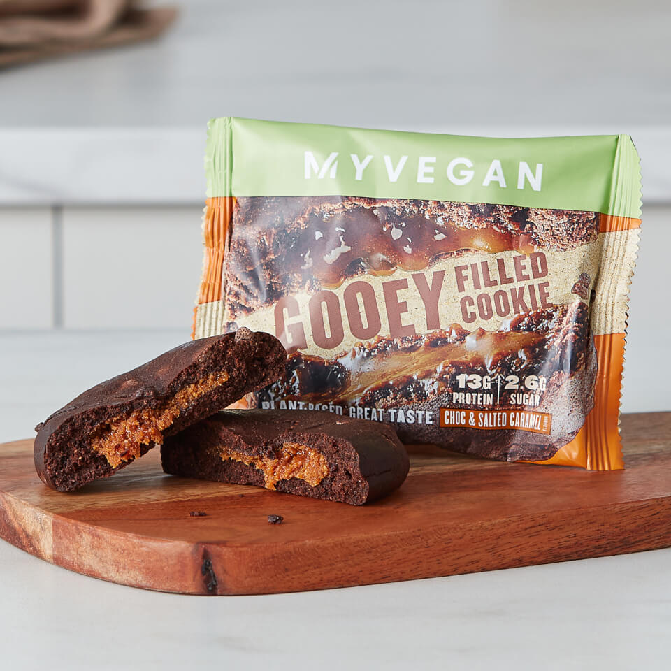 Vegan Gooey Filled Cookie (Sample) - Choc & Salted Caramel