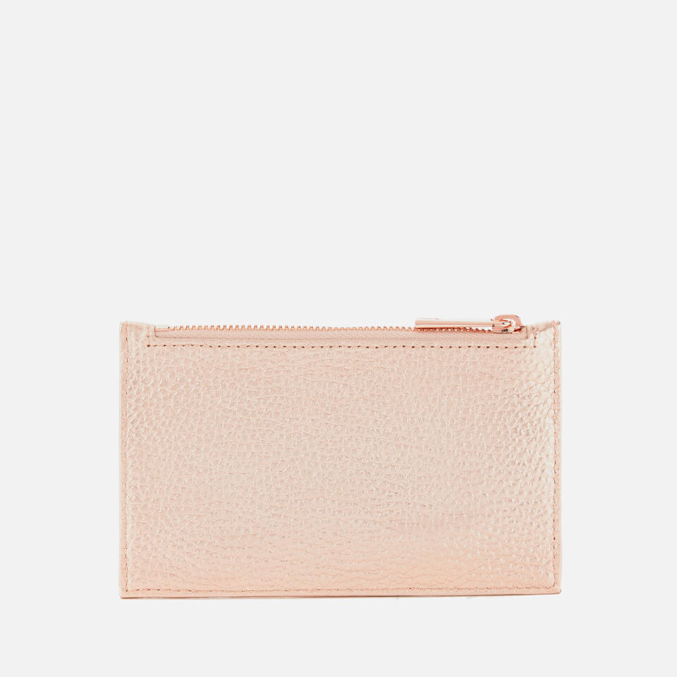 Ted Baker Women's Yarro Two Sided Zipped Card Holder - Rosegold