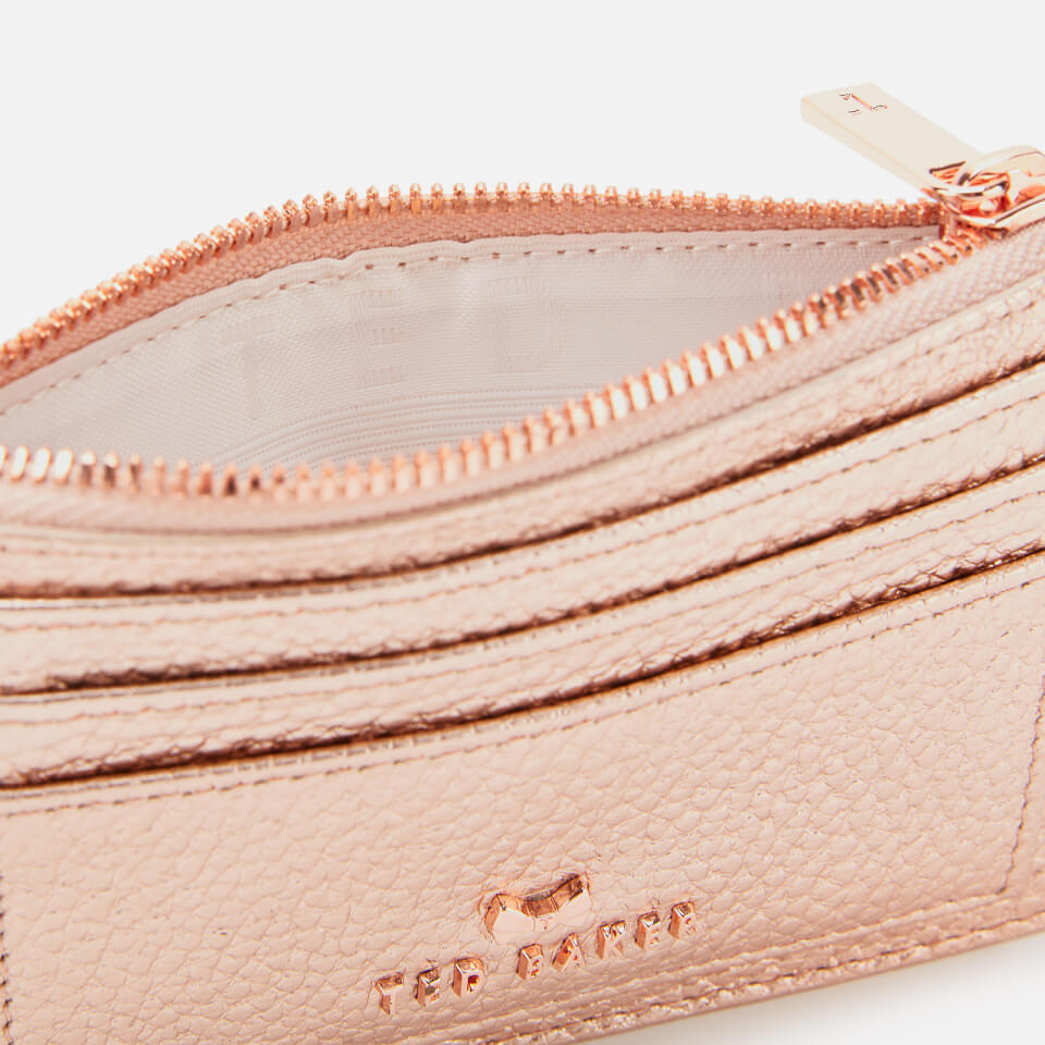Ted Baker Women's Yarro Two Sided Zipped Card Holder - Rosegold