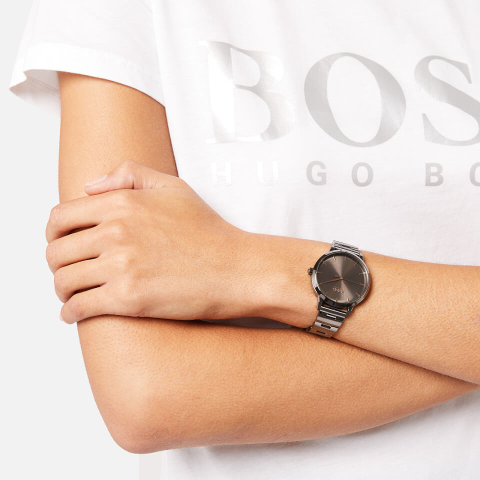 BOSS Hugo Boss Women's Marina Metal Strap Watch - Rouge/Black