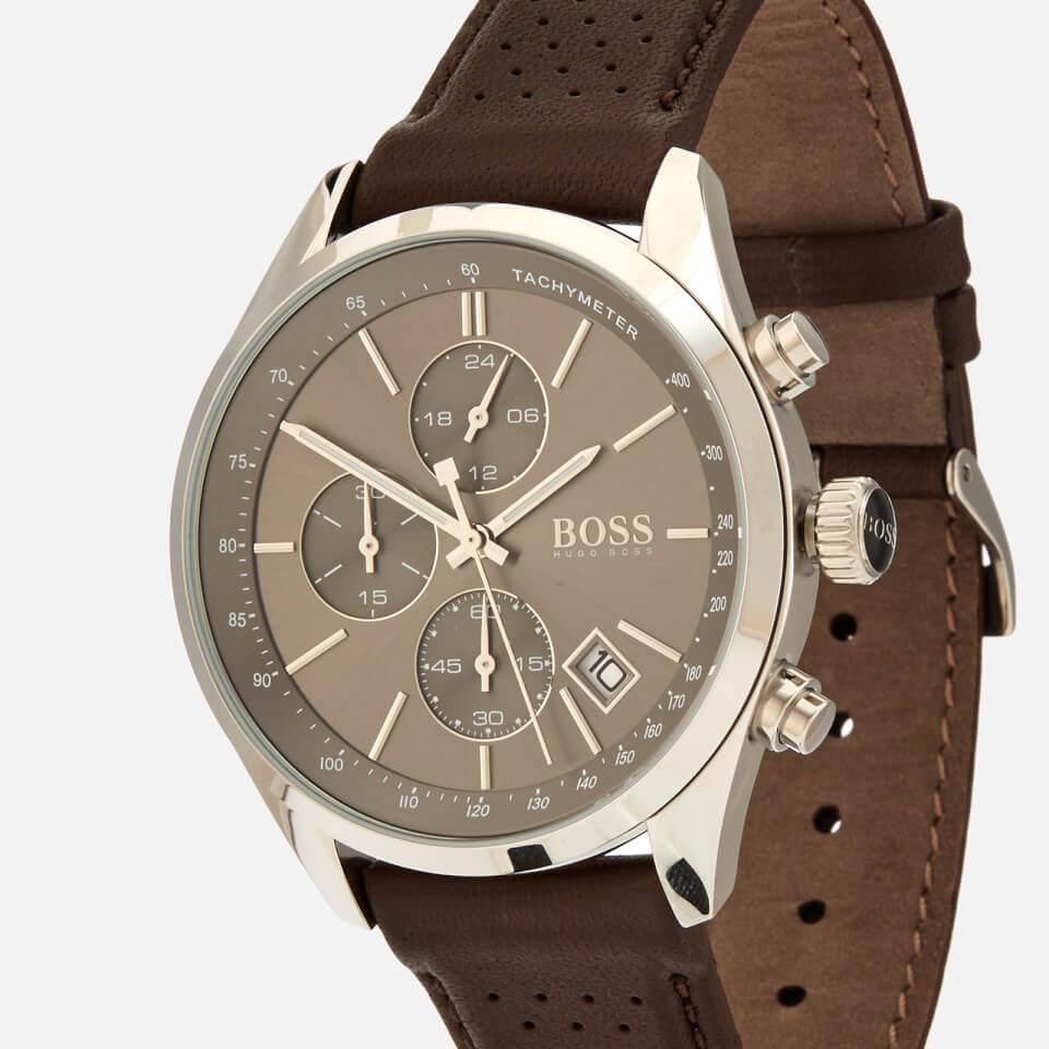 BOSS Hugo Boss Men s Grand Prix Chrono Watch Rouge Green