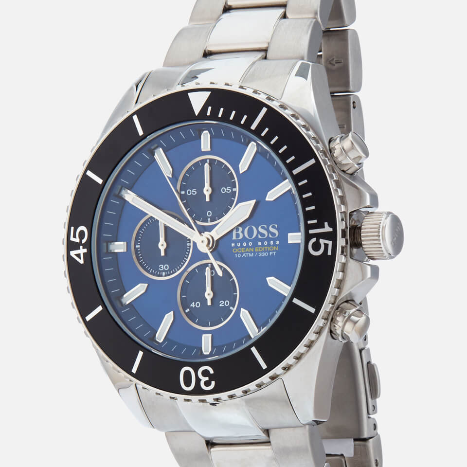 BOSS Hugo Boss Men's Ocean Edition Metal Strap Watch - Rouge Blue
