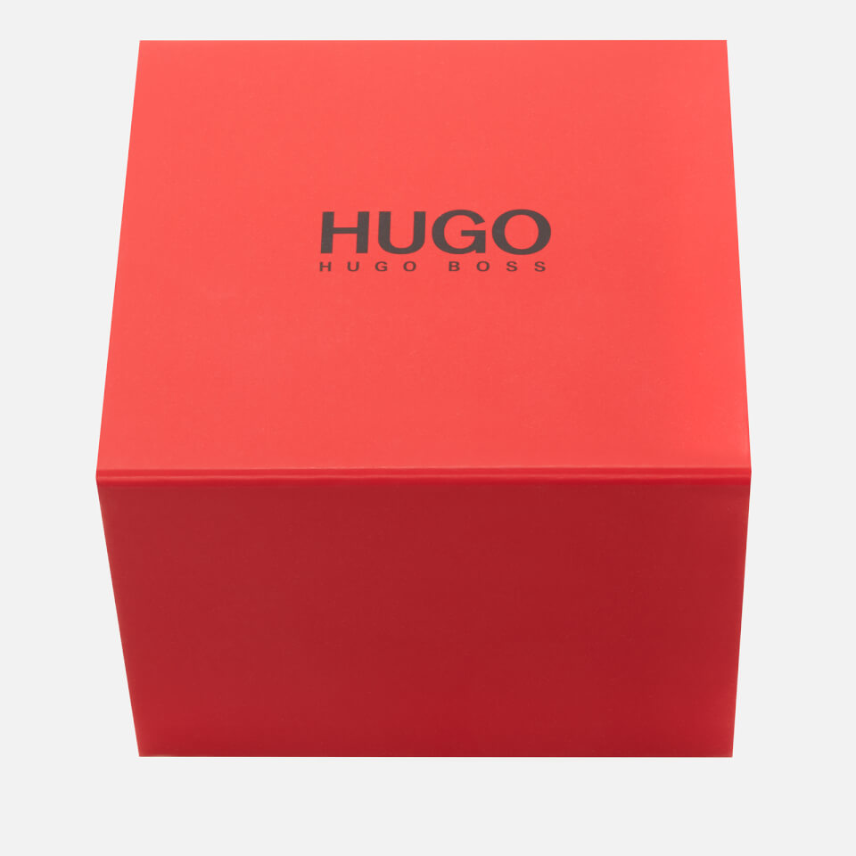 HUGO Men's Rase Leather Strap Watch - Blue