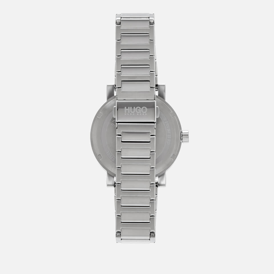 HUGO Men's Rase Metal Strap Watch - Silver