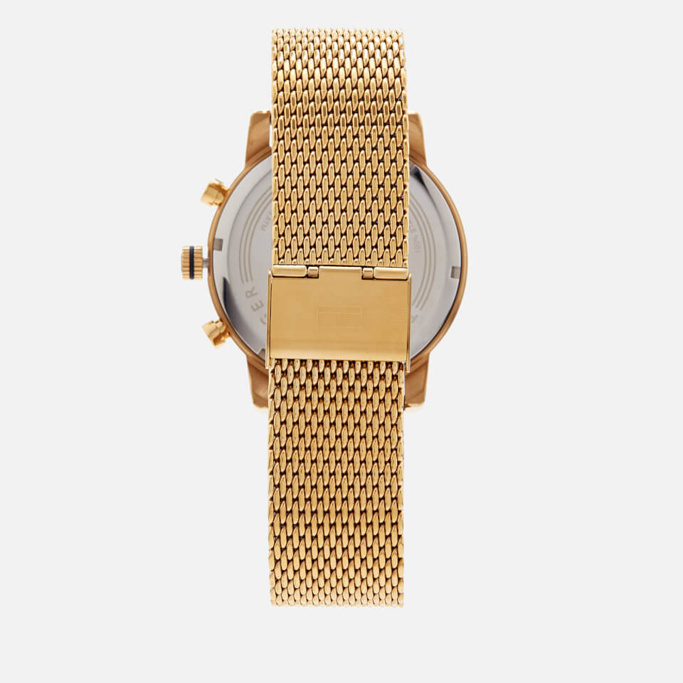 Tommy Hilfiger Men's Kane Mesh Strap Watch - Gold