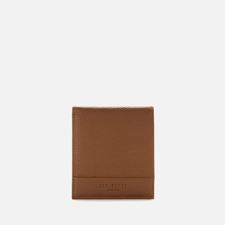 Ted Baker Men's Carabas Leather Bifold Wallet with Coin - Tan