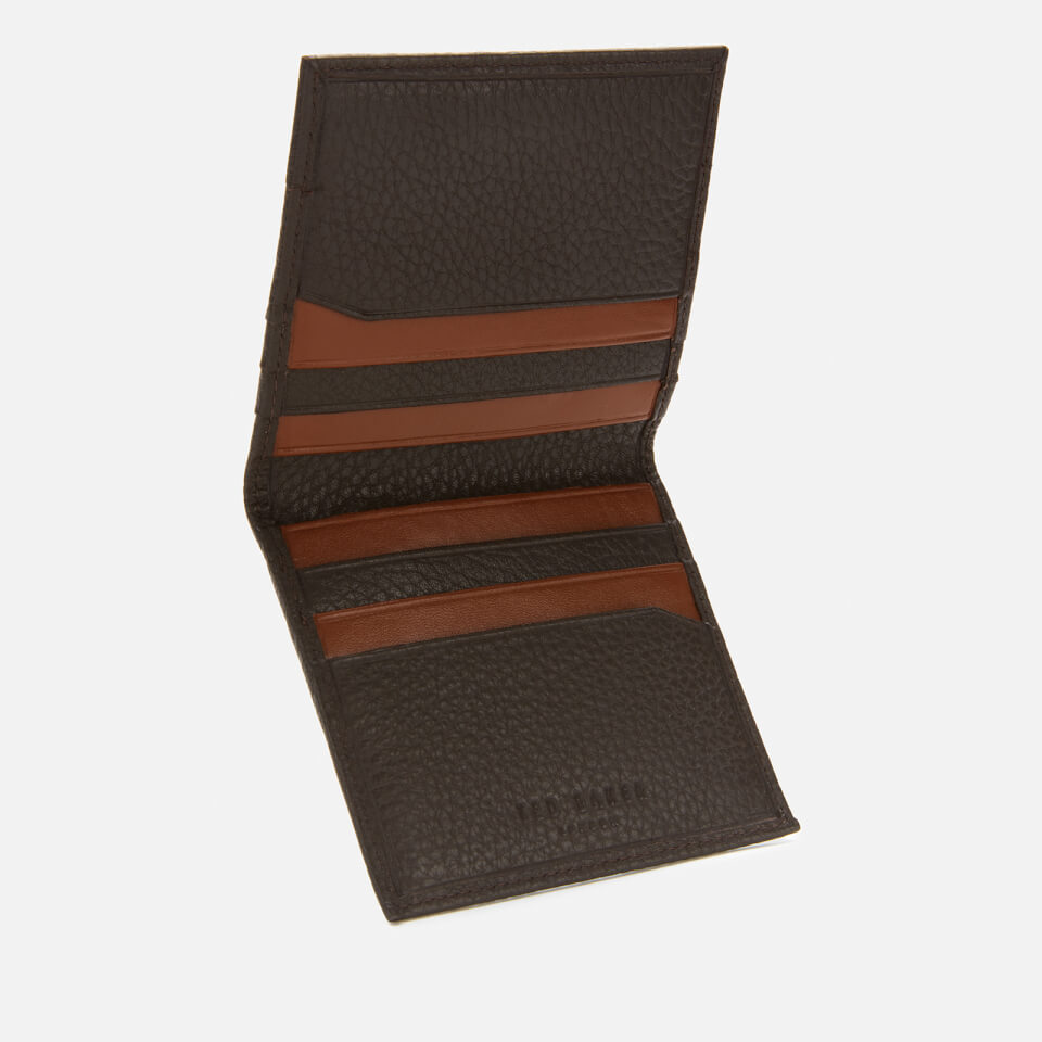 Ted Baker Men's Steemer Leather Bifold Cardholder - Xchocolate