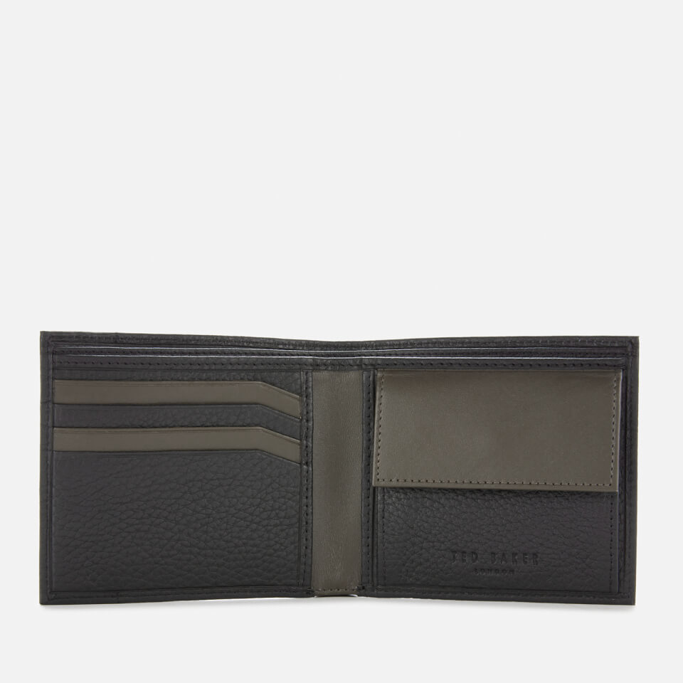 Ted Baker Men's Carabas Leather Bifold With Coin Holder - Black