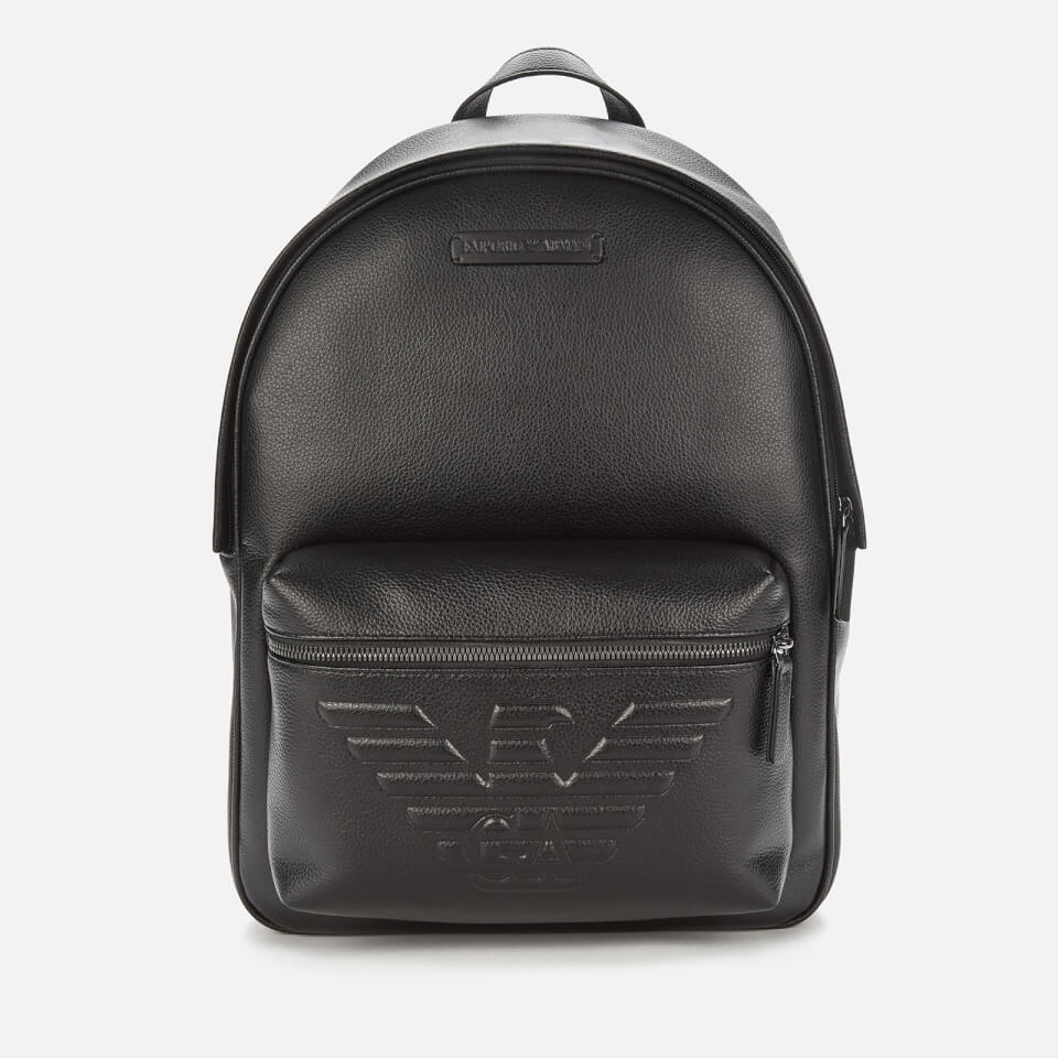 Emporio Armani Men's Backpack - Black/Black