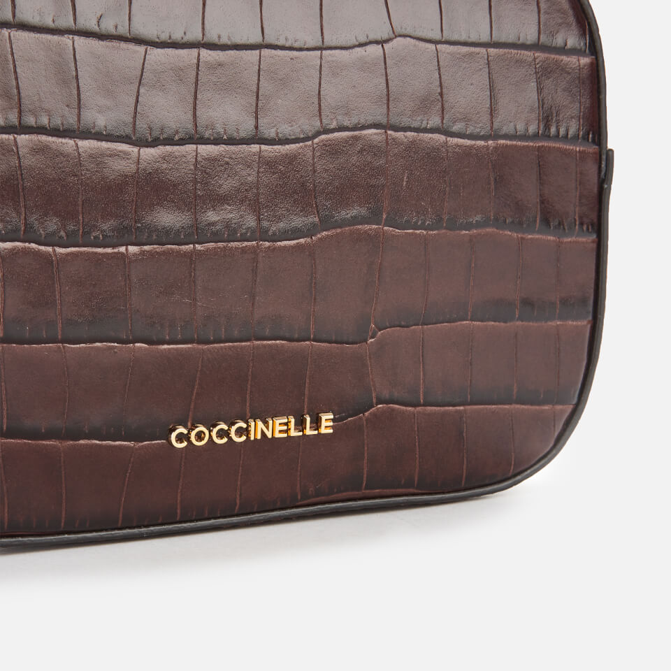 Coccinelle Women's Tebe Croco Cross Body Bag - Brown