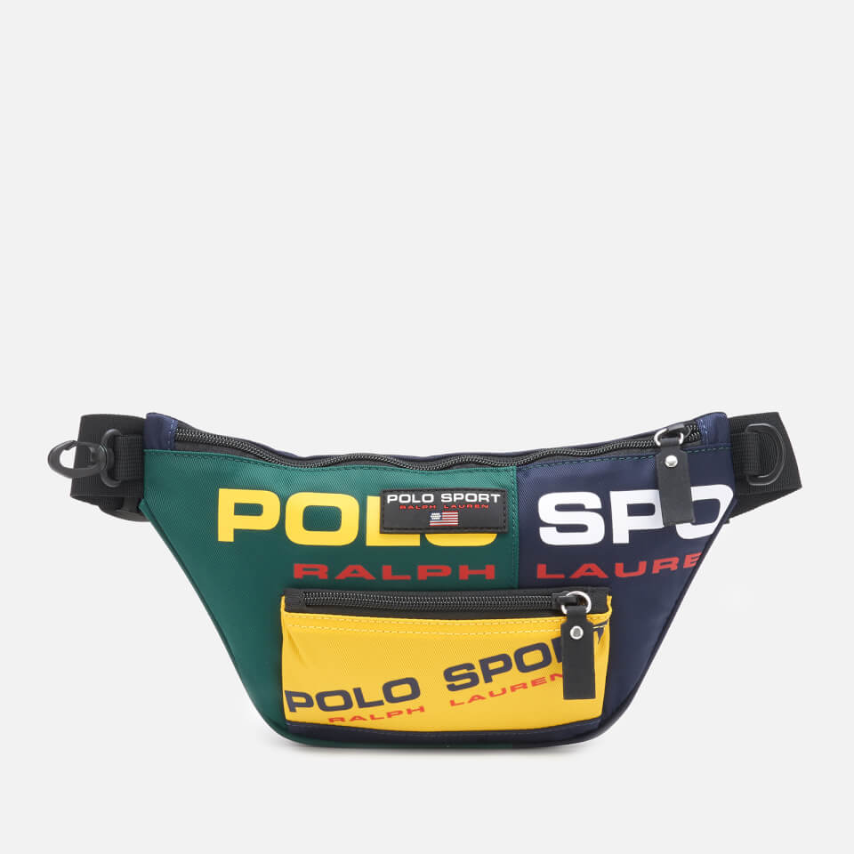 Polo Ralph Lauren Men s Polo Sport Bumbag Navy Green Yellow Coggles