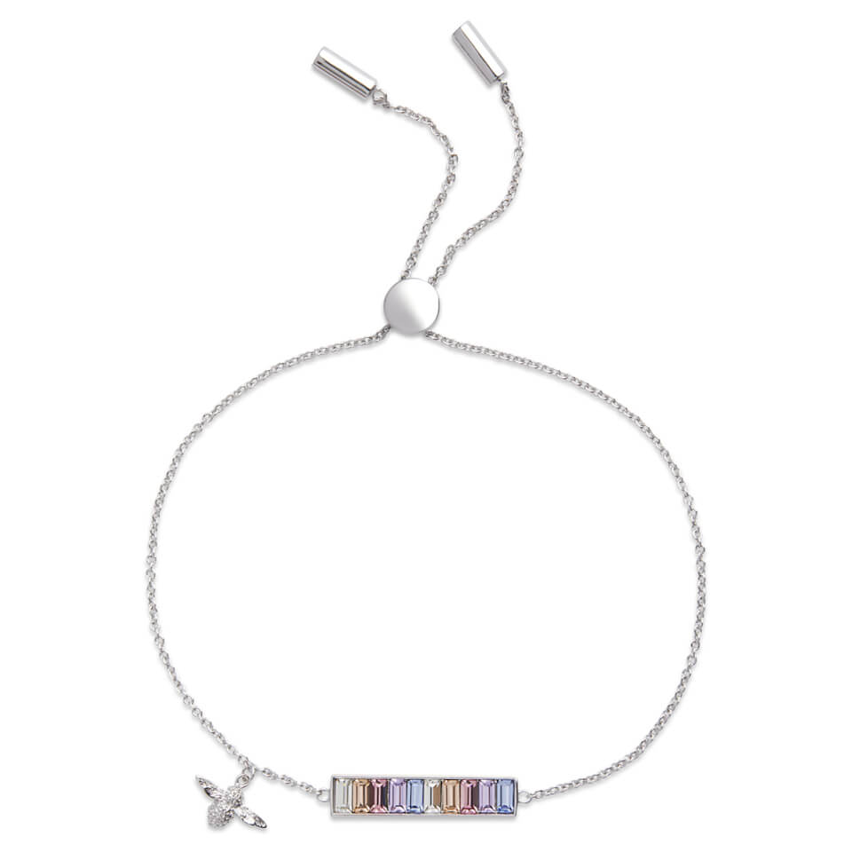 Olivia Burton Women's Rainbow Bee Baguette - Silver