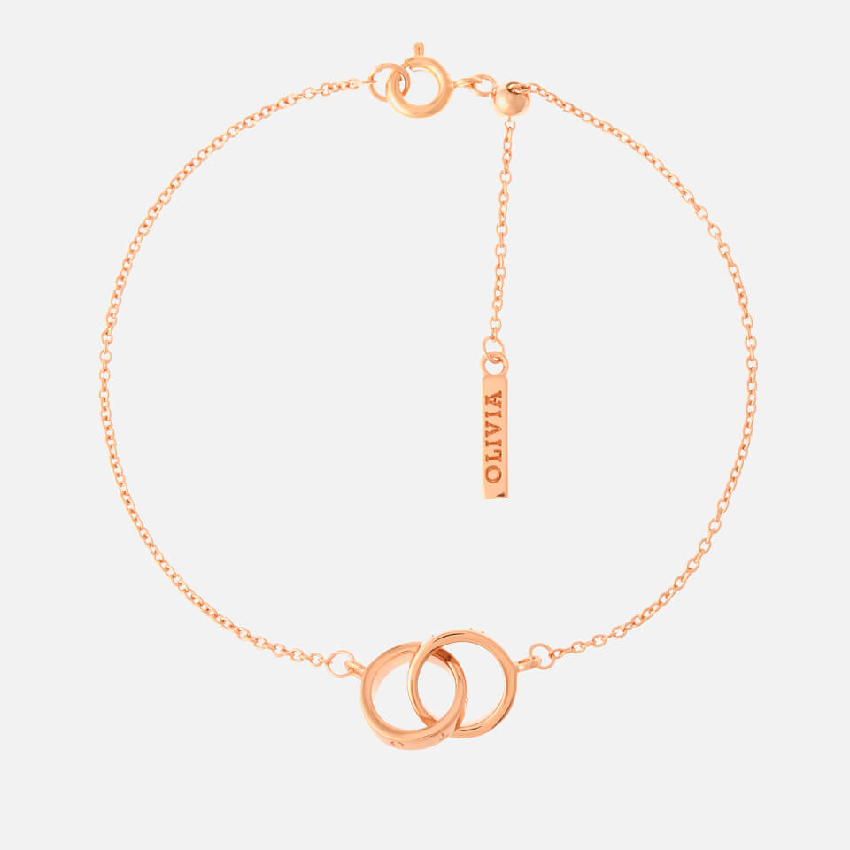 Olivia Burton Women's Interlink Chain Bracelet - Rose Gold