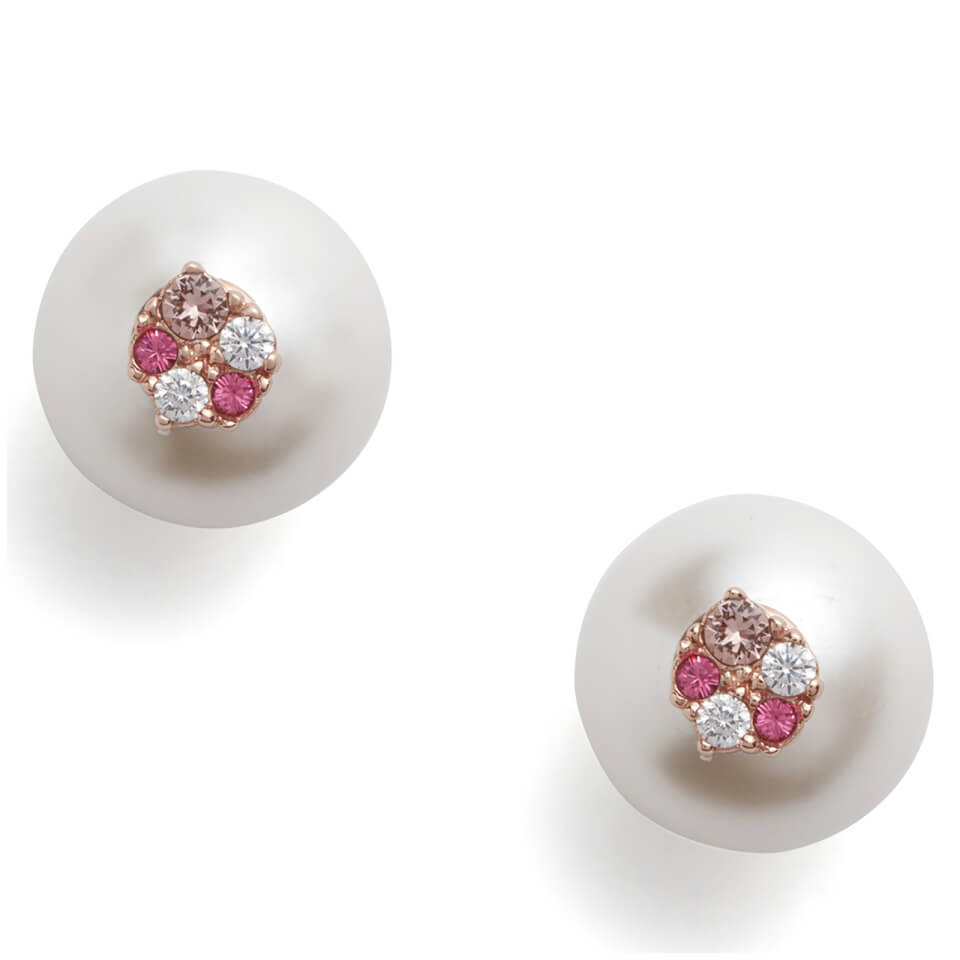 Olivia Burton Women's Jumbo Faux Pearl Studs - Rose Gold