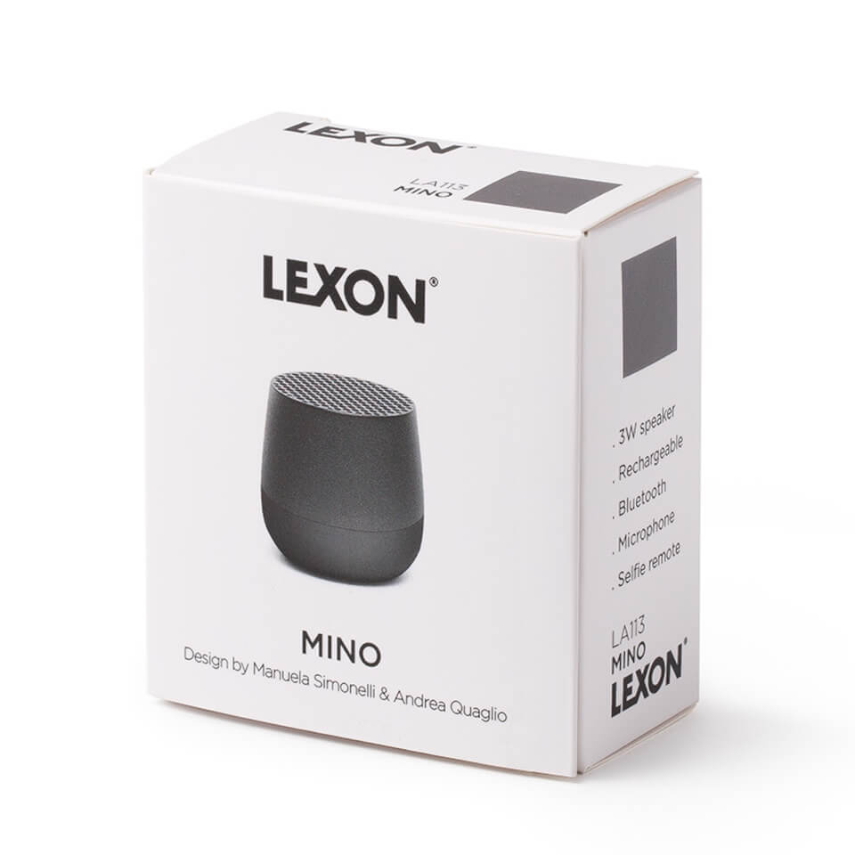 Lexon MINO Bluetooth Speaker - Gun Metal