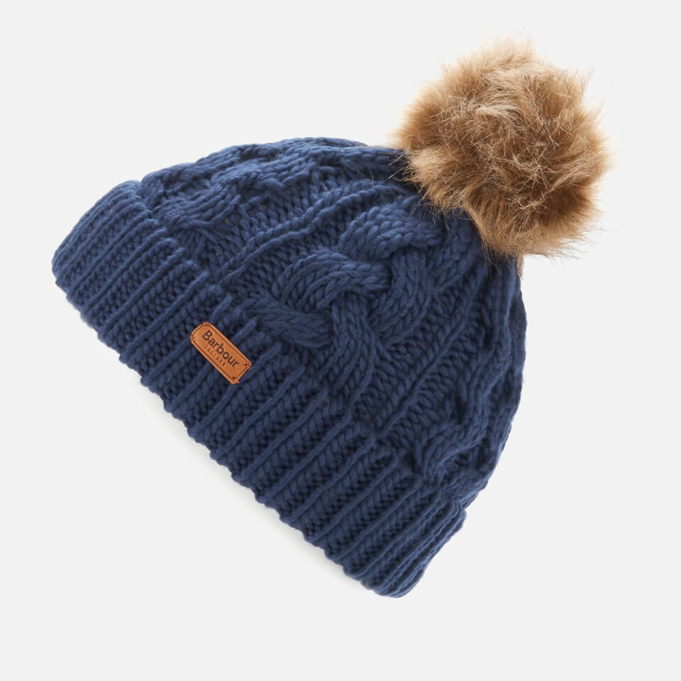 Barbour Women's Penshaw Cable Beanie - Navy