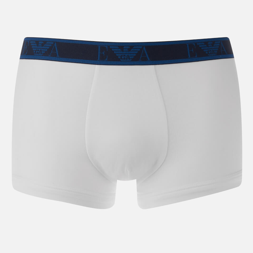 Emporio Armani Men's 3 Pack Boxer Shorts - Black/White/Blue
