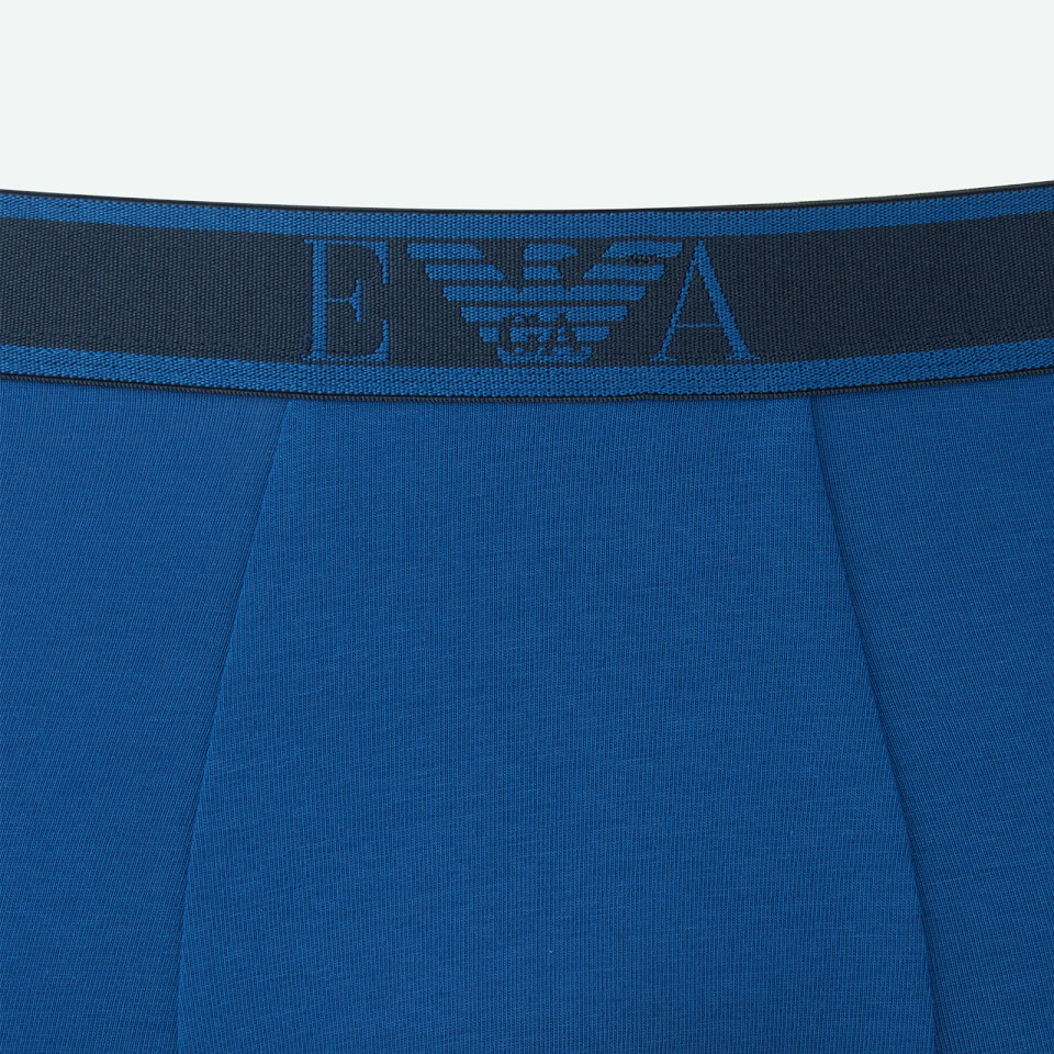 Emporio Armani Men's 3 Pack Boxer Shorts - Black/White/Blue