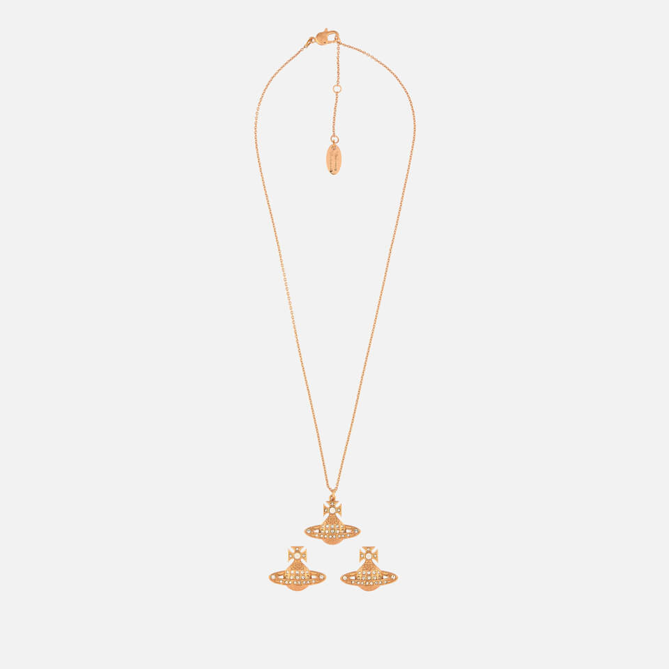 Vivienne Westwood Minnie Bas Relief Pendant Necklace - Rose Gold