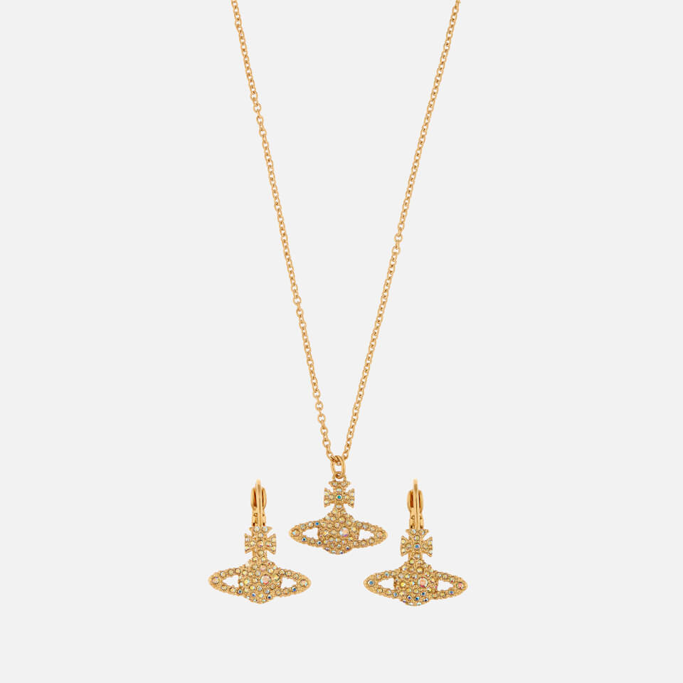 Vivienne Westwood Women's Grace Bas Relief Earrings and Pendant Giftset - Gold Aurore Boreale