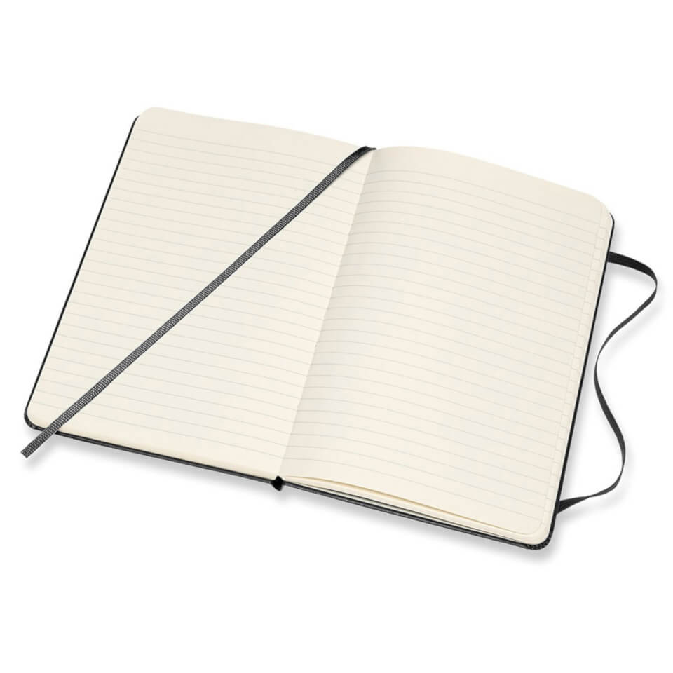 Moleskine Classic Ruled Hardcover Medium Notebook - Black