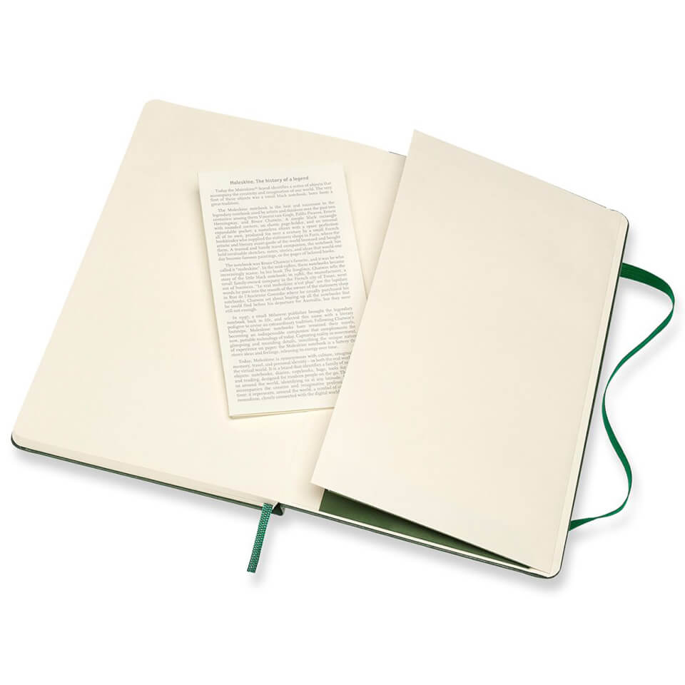 Moleskine Classic Plain Hardcover Large Notebook - Myrtle Green