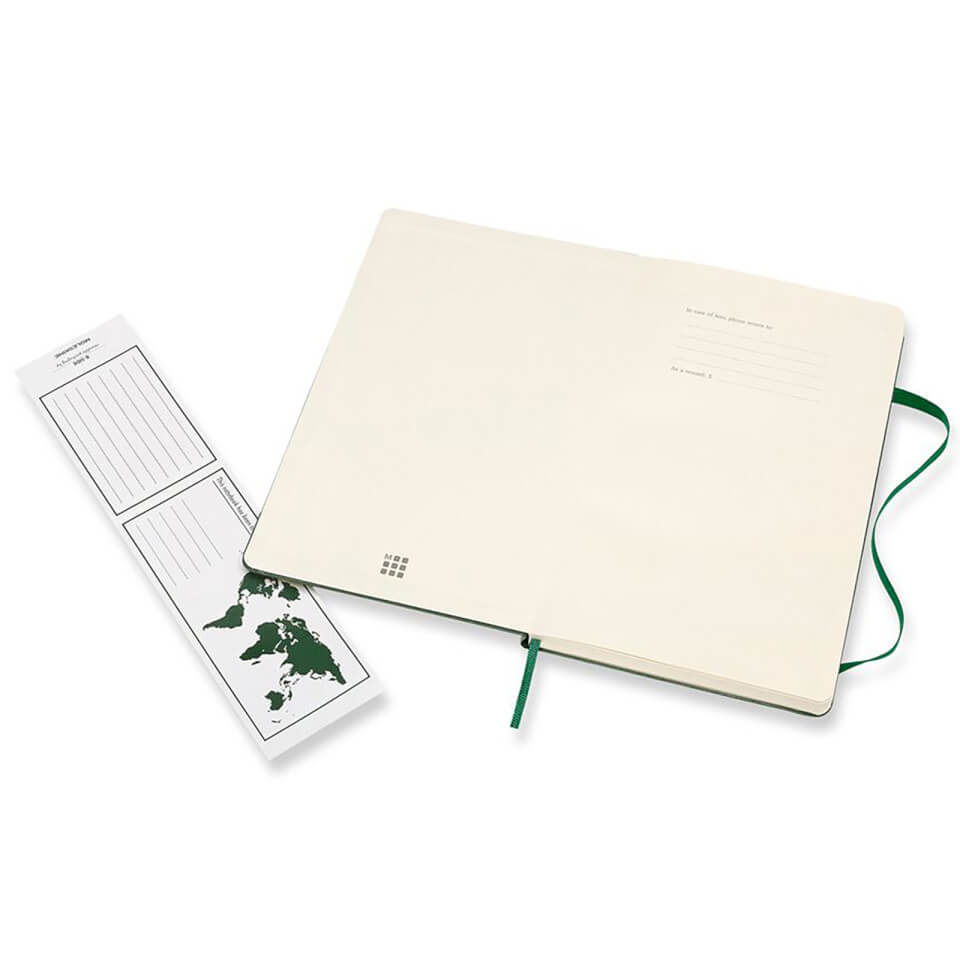 Moleskine Classic Plain Hardcover Large Notebook - Myrtle Green