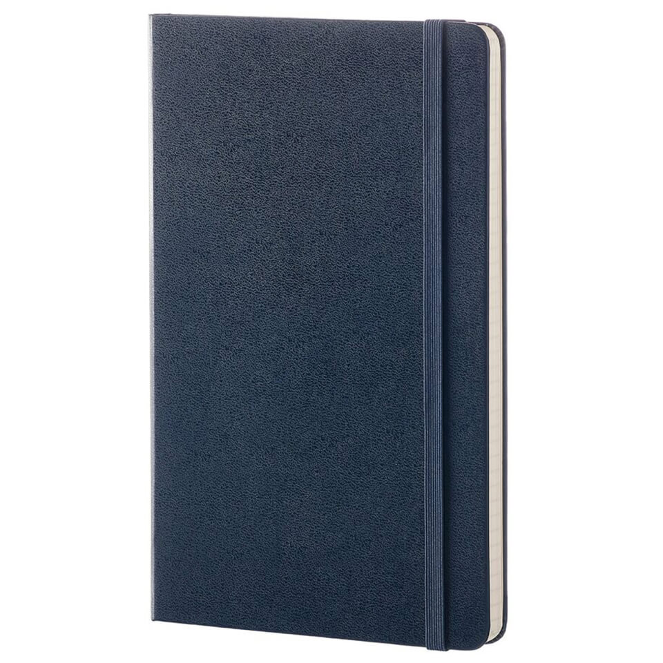 Moleskine Classic Plain Hardcover Large Notebook - Sapphire Blue