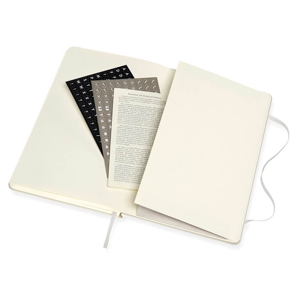 Moleskine Pro Hardcover Large Notebook - Pearl Grey
