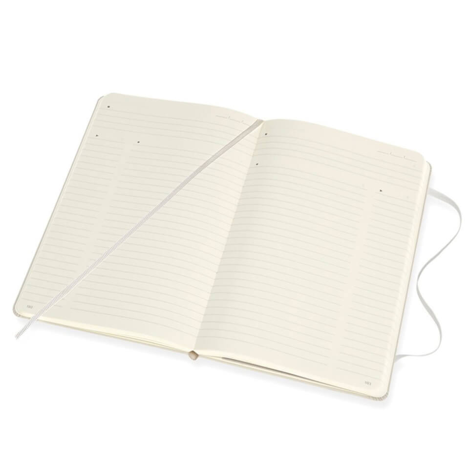 Moleskine Pro Hardcover Large Notebook - Pearl Grey