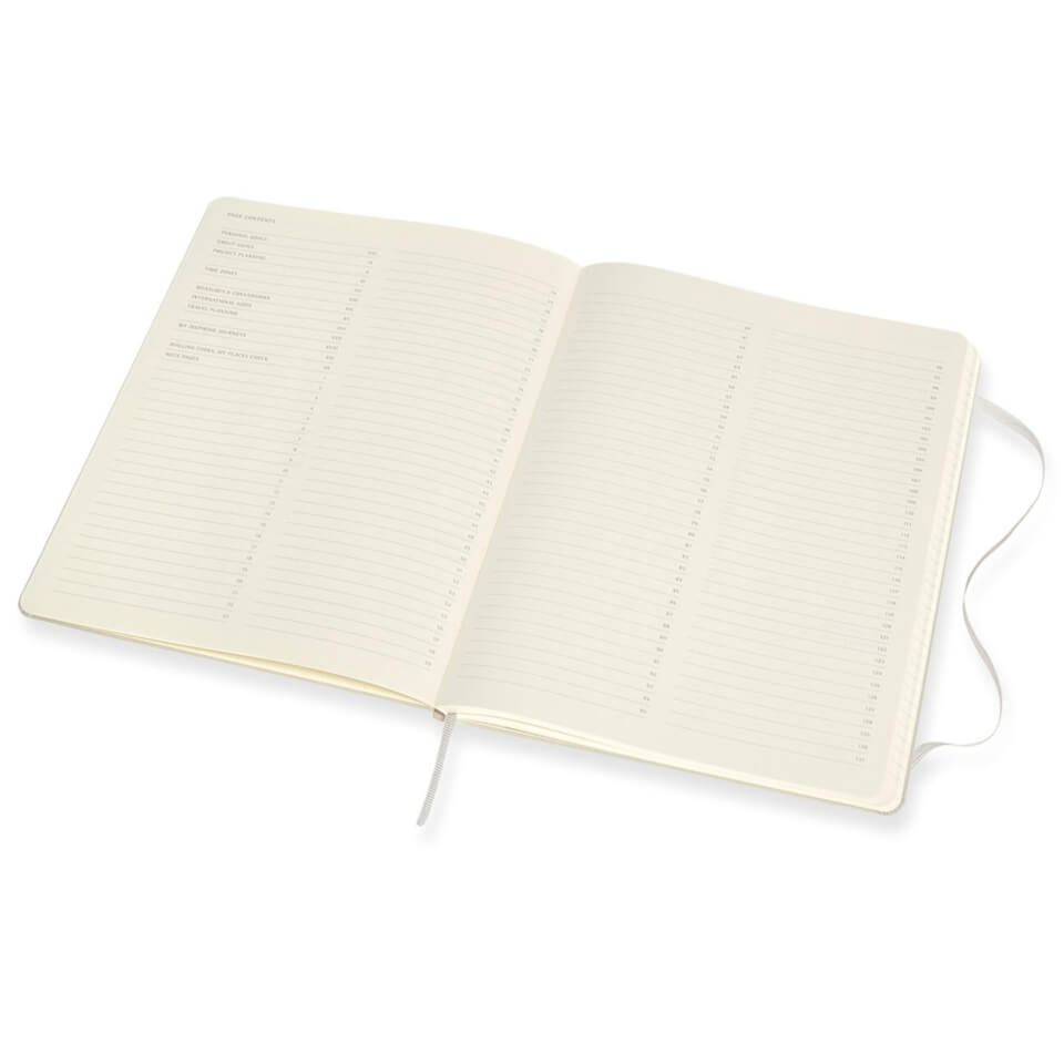 Moleskine Pro Hardcover XL Notebook - Pearl Grey