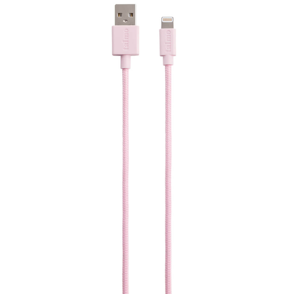 Talmo Charge and Sync Lightning Cable - Bubblegum Pink