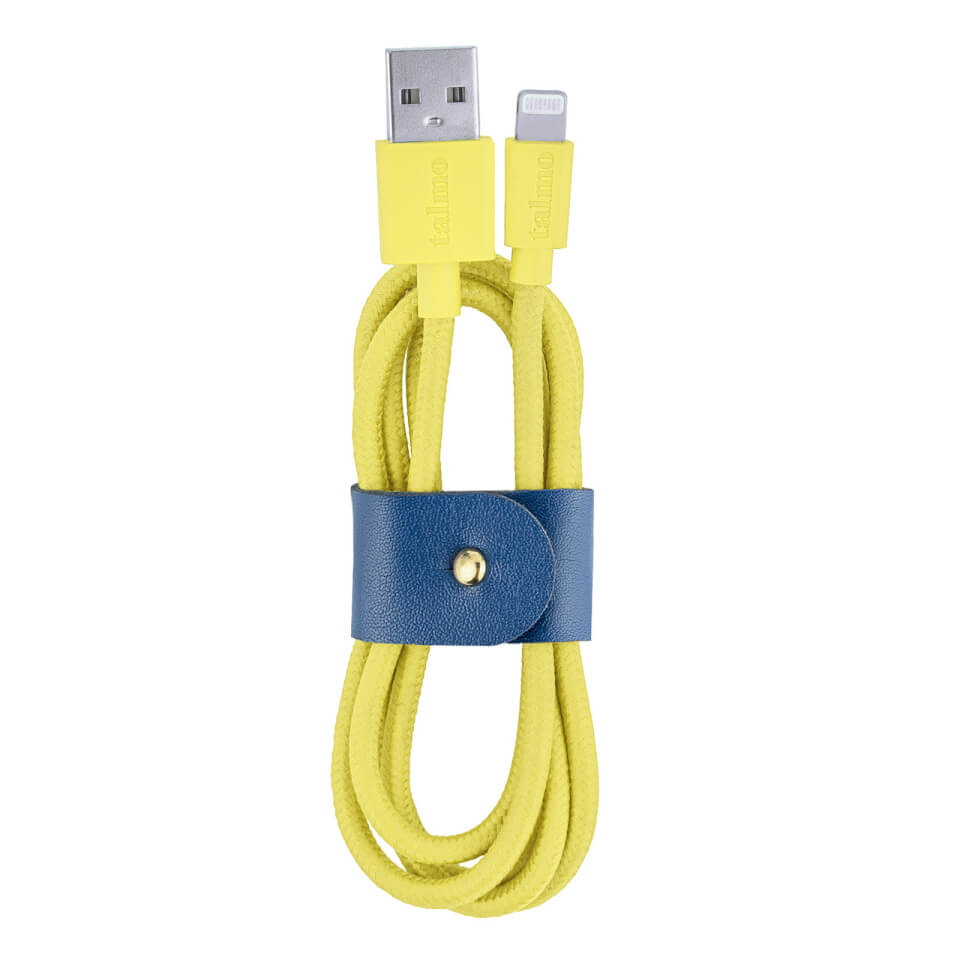 Talmo Charge and Sync Lightning Cable - Sunshine Yellow