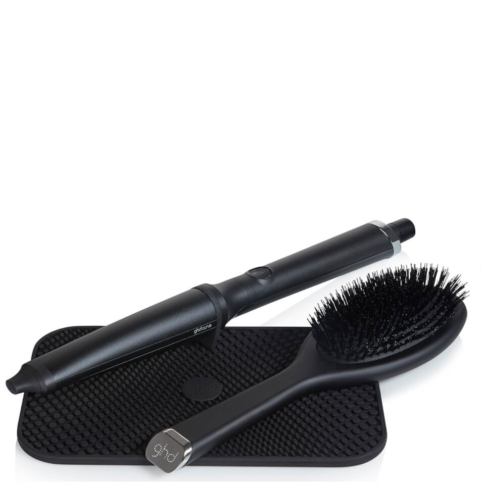 ghd Creative Curl Wand with Oval Brush, Box and Heat Mat Gift Set