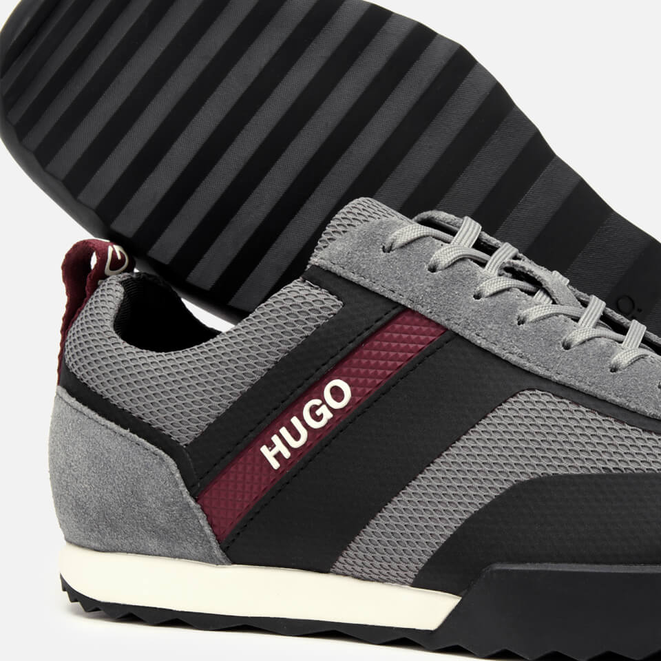 HUGO Men s Matrix Low Profile Running Style Trainers Grey UK 7 Allsole