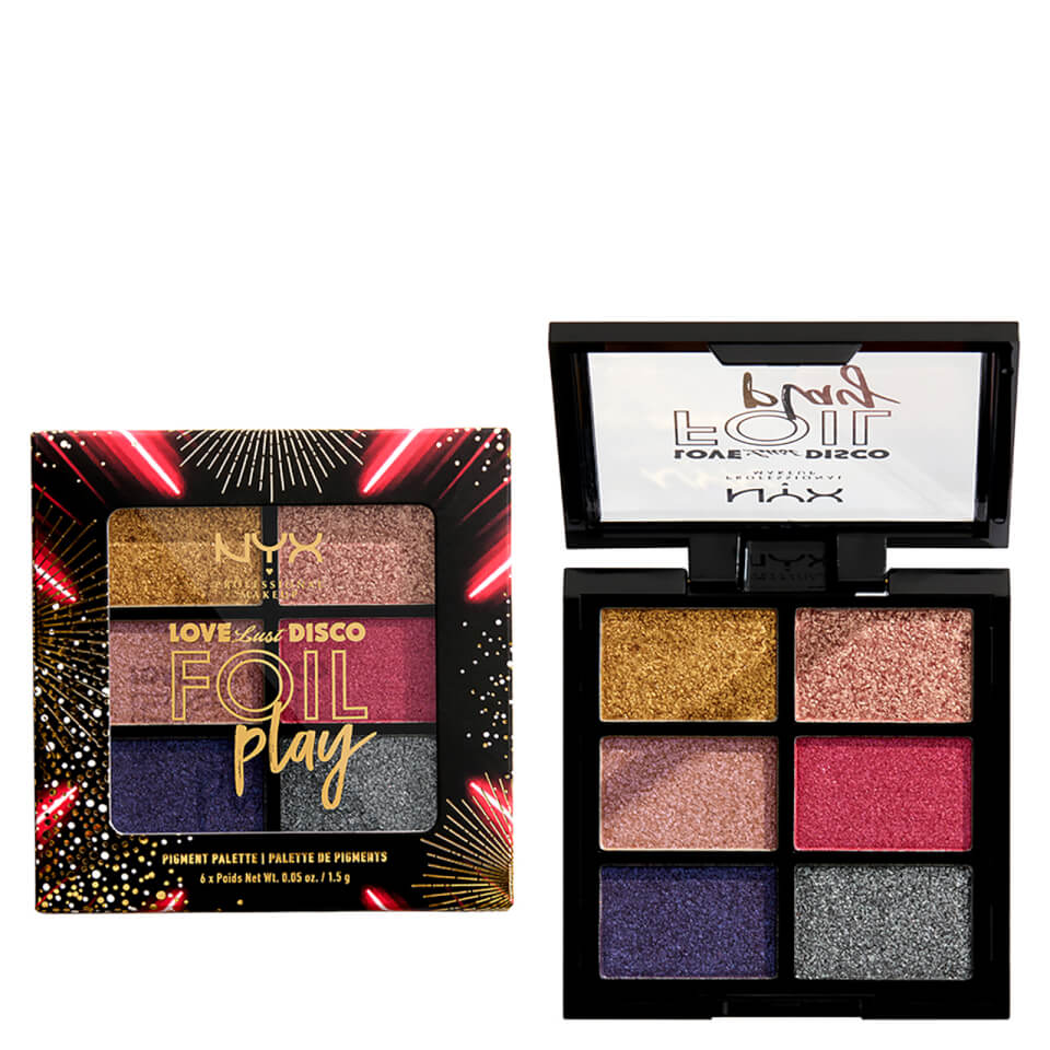 NYX Professional Makeup Love Lust & Disco Do the Hustle Foil Play Shimmer Eyeshadow Palette