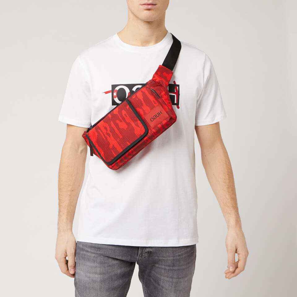 HUGO Men's Kombinat C Cross Body Bag - Red