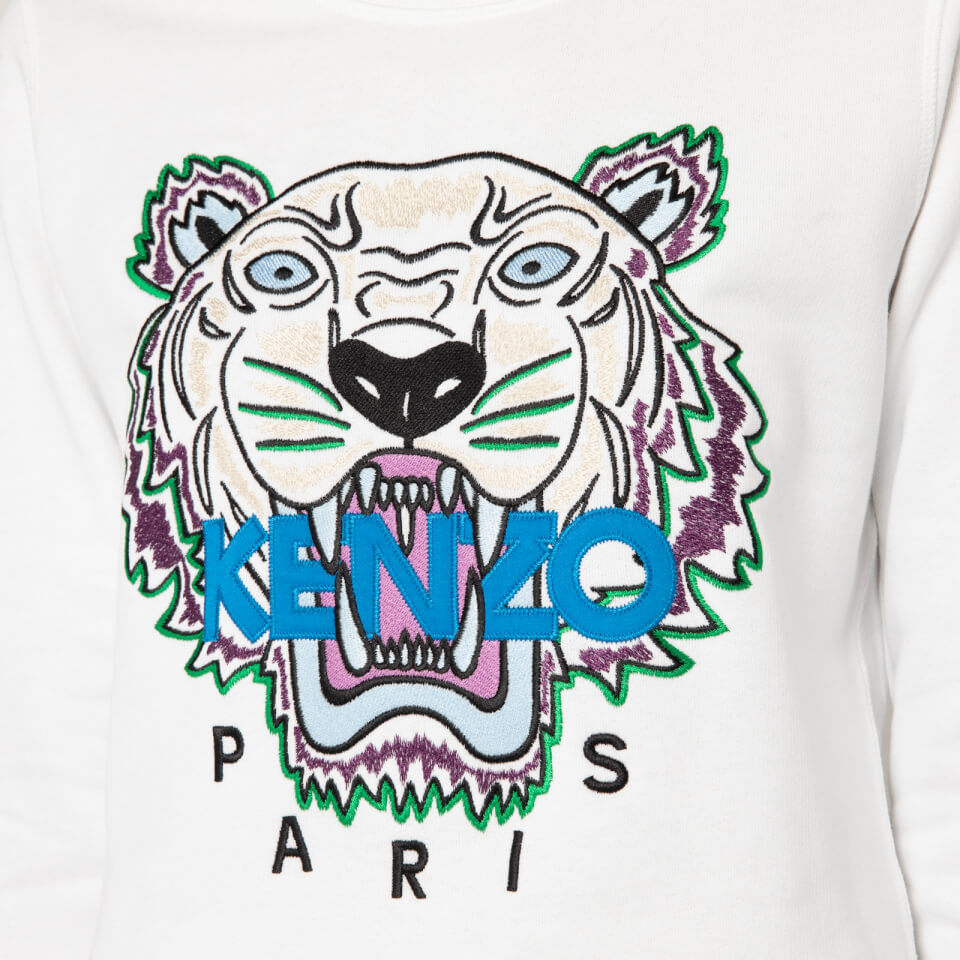 KENZO Women's Tiger Classic Sweatshirt - White - XS | Coggles