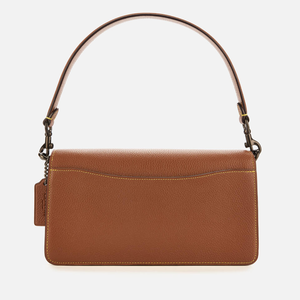 Coach Women's Mixed Leather Suede Pocket with Resin C Closure Tabby Shoulder Bag 26 - 1941 Saddle