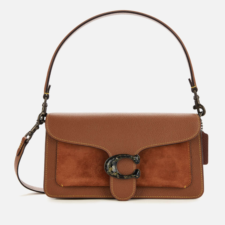 Coach Women s Mixed Leather Suede Pocket with Resin C Closure