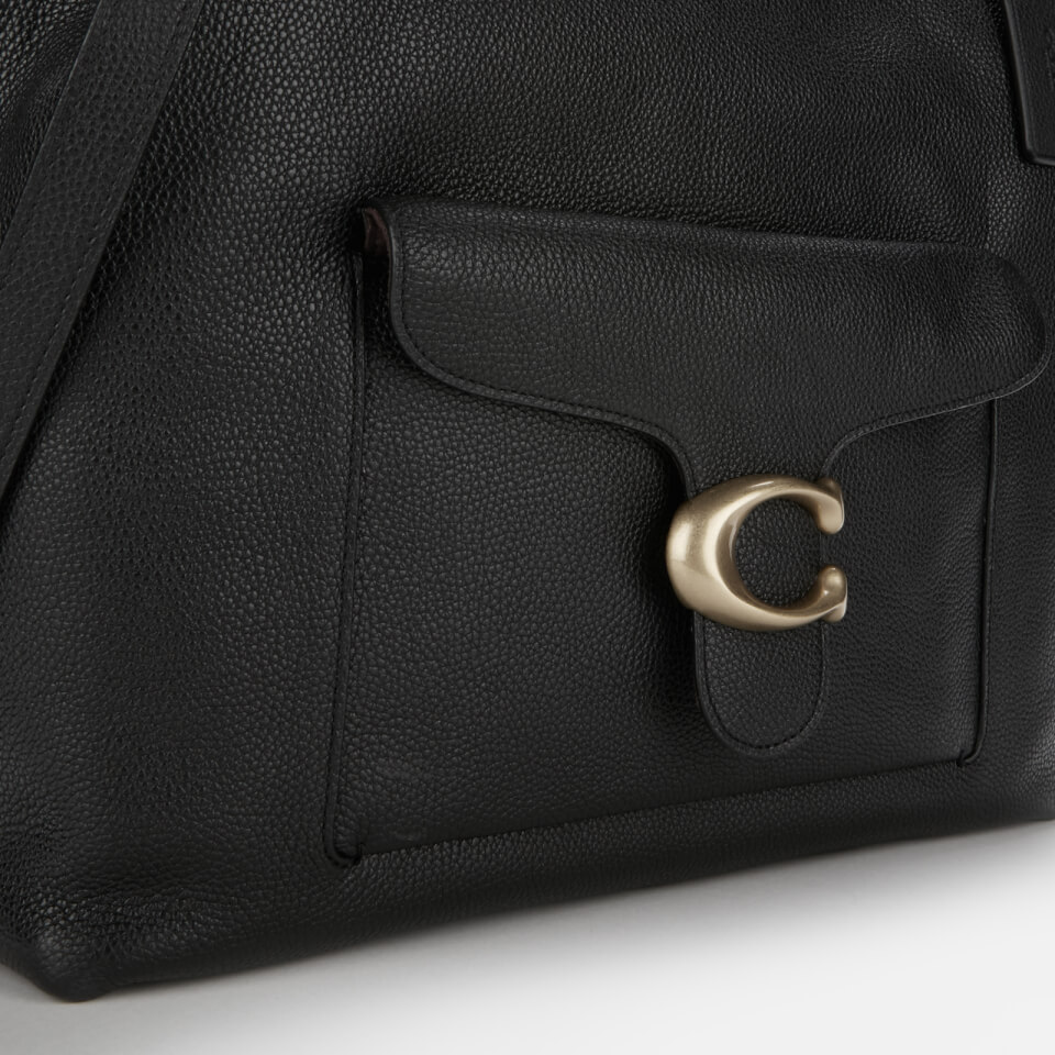 Coach Women s Polished Pebble Leather Tabby Hobo Black