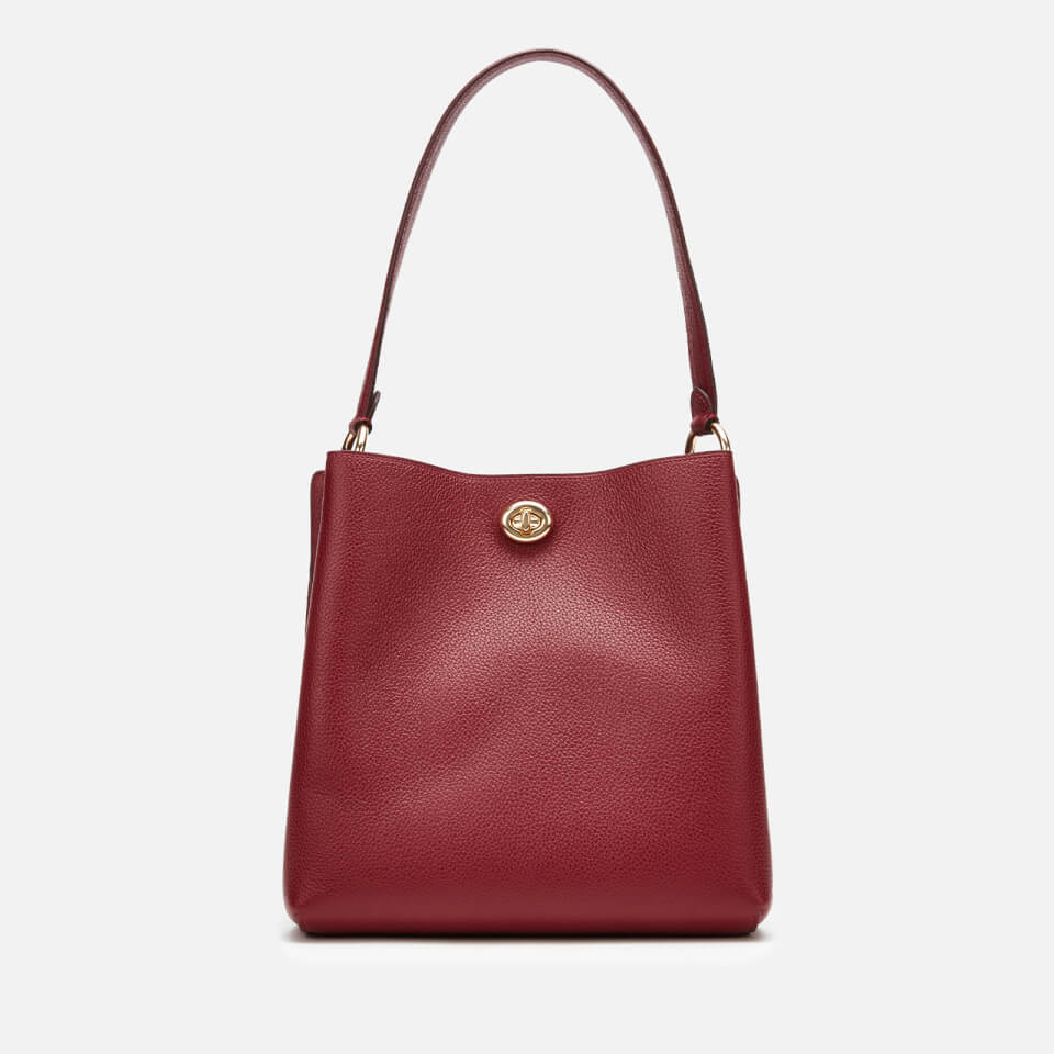 Coach Women's Polished Pebble Leather Charlie Bucket - Deep Red
