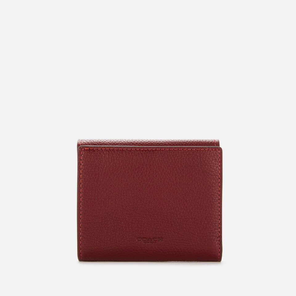 Coach Women's Polished Pebble Tabby Small Wallet - Deep Red
