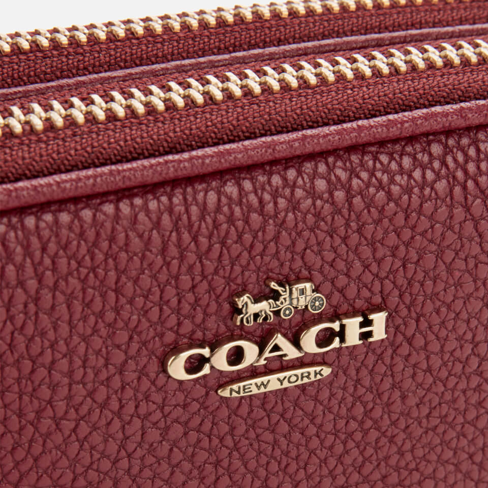 Coach Women's Polished Pebble Leather Sadie Bag - Deep Red