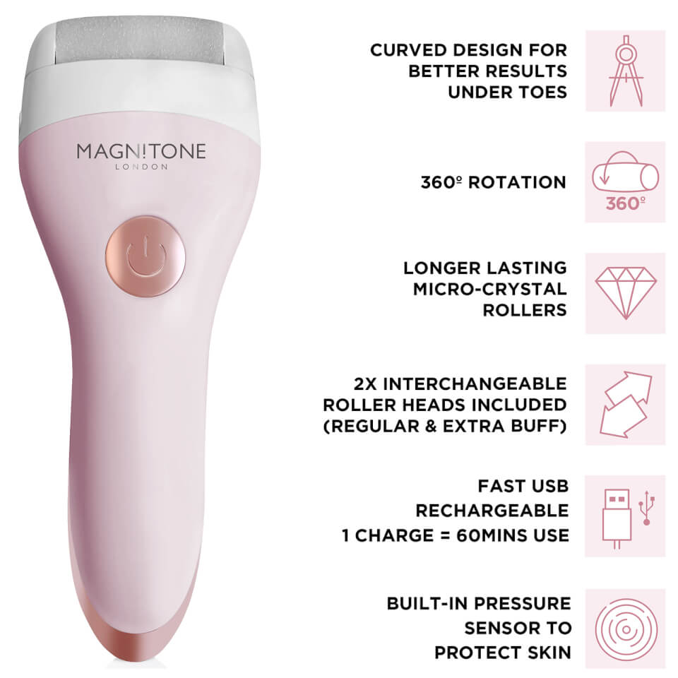 MAGNITONE London Well Heeled 2 Rechargeable Express Pedi - Pink