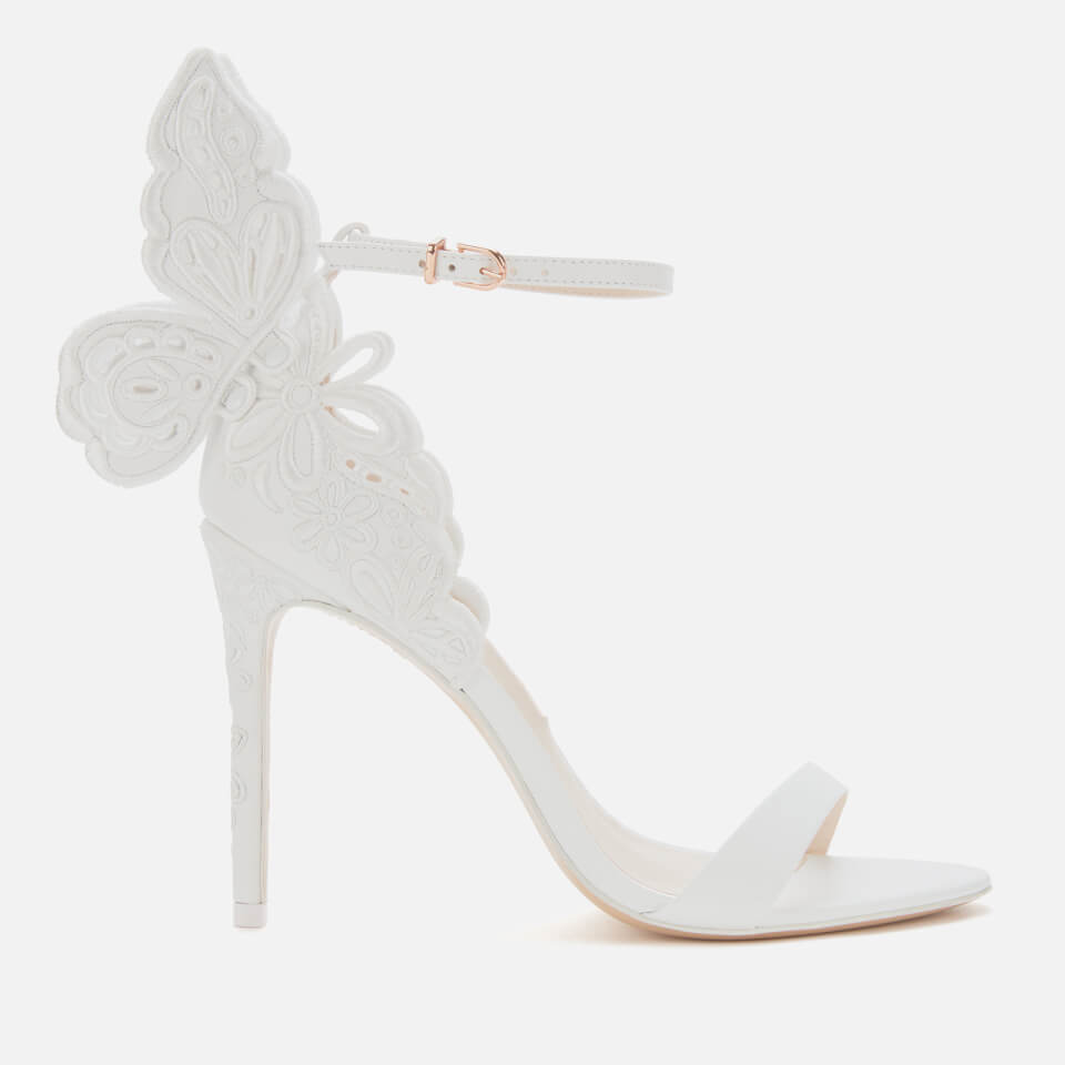 Sophia Webster Women s Chiara Broderie Barely There Heeled Sandals White Coggles