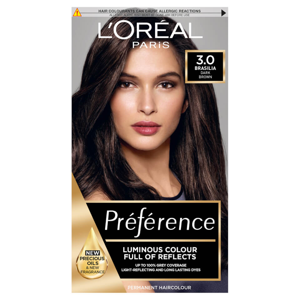 L'Oréal Paris Préférence Infinia Hair Dye - 3.0 Brasilia Dark Brown
