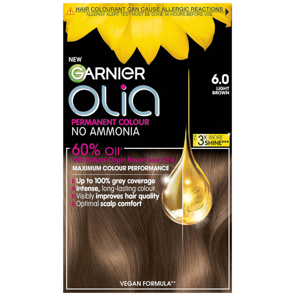 Garnier Olia Permanent Hair Dye - 6.0 Light Brown